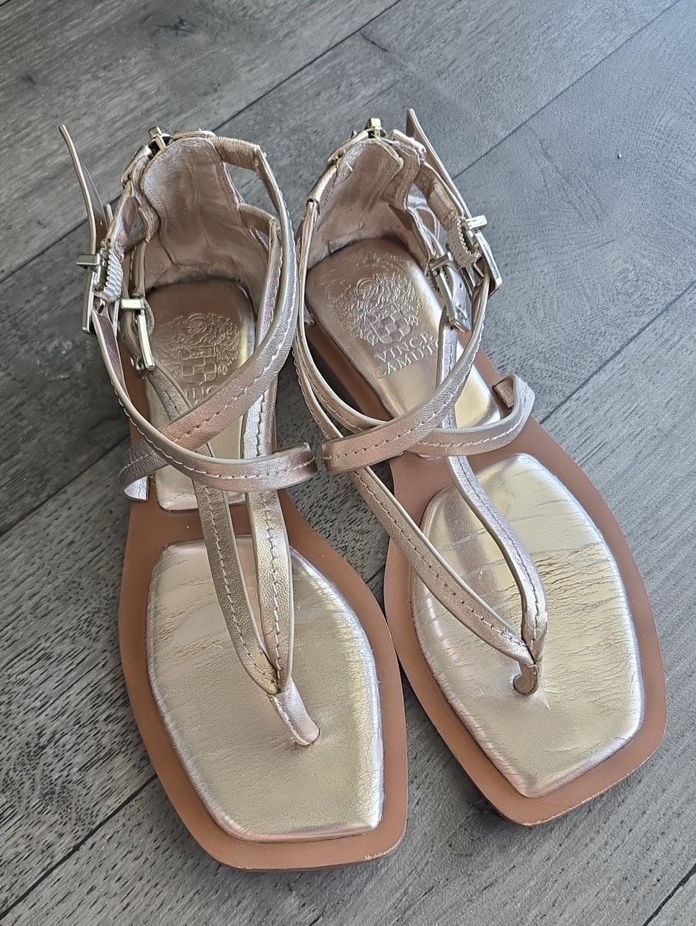 7/19 Vince Camuto sandal in Rose Gold
